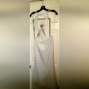 Silver metallic dress